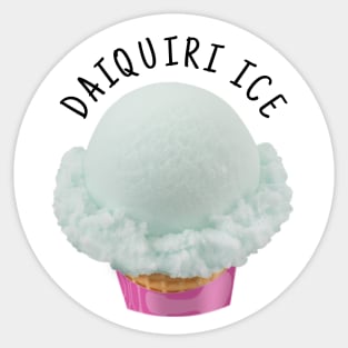 Daiquiri Ice Light Green Vintage Baskin Robbins 70s Ice Cream Sticker